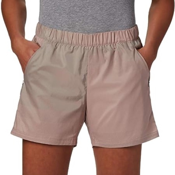 Columbia women’s Tidal spray stretch windbreaker iridescent shorts Sz-L. N13 - Picture 5 of 14